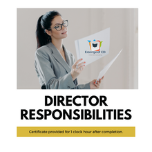 Load image into Gallery viewer, Director Responsibilities in Child Care 2025