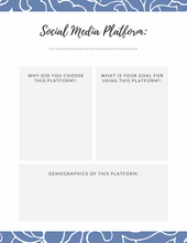 Load image into Gallery viewer, Social Media Strategy E-Planner